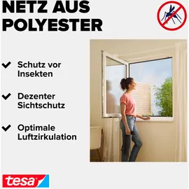 Tesa Fliegengitter Insect Stop Comfort 100 x 100 cm Weiß