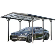Gfp Carport 2,85 x 5,05 m anthrazit inkl. Regenrinne