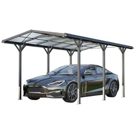 Gfp Carport 2,85 x 5,05 m anthrazit inkl. Regenrinne