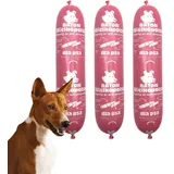 DTPSOFT Hundefutter Riegel Nassfutter Premium Schwein getreidefrei 10 x 900 g