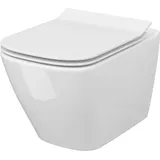 Cersanit CITY SQUARE Wand-WC mit WC-Sitz Weiß