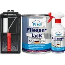 Plid Fliesenlack Set 0,75 l Weiß glänzend für ca. 8 m2