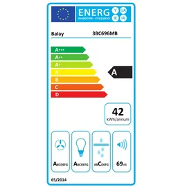Balay 3BC696MB Wandhaube 90 cm Weiß
