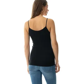 MEY Noblesse Spaghettitop Schwarz XL