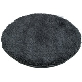 TOM TAILOR Badematte Cozy Bath UNI, Höhe 27 mm, rutschhemmend beschichtet, fußbodenheizungsgeeignet, Polyester, rund, Badteppich, Uni Farben, rechteckig, rund und oval erhältlich grau rund | Ø 60 cm x 27 mm