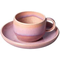 Villeroy & Boch Kaffeetasse mit Untertasse 0,19 l Rosa