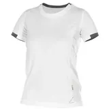 DASSY T-shirt für Damen, WEIß/ANTHRAZITGRAU, Gr. S