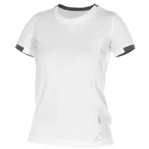 DASSY T-shirt für Damen, WEIß/ANTHRAZITGRAU, Gr. S