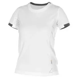 DASSY T-shirt für Damen, WEIß/ANTHRAZITGRAU, Gr. S