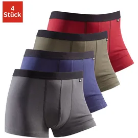Buffalo Boxer olivgrün / blau / bordeaux / grau S 4er Pack