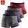 Buffalo Boxer olivgrün / blau / bordeaux / grau S 4er Pack