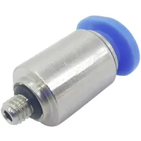 TRU Components Gerade-Verbinder POC4-M3C Rohr-Ø: 4 mm Gewinde-Maß: M3