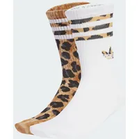 adidas Leopard Crew Socken 2 Paar Bronze Strata/Schwarz 46-48