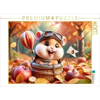Calvendo Puzzle Herbstlicher Hochflug: Ein Hamster und sein luftiges