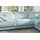 KAWOLA Ecksofa Madeline Cord Recamiere rechts hellblau