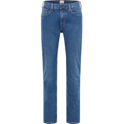Slim-fit-Jeans MUSTANG "Herren Style Orlando Slim", Herren, Gr. 34, Länge 34, blau (581 mittelblau), Denim/Jeans, 98% Baumwolle, 2% Elasthan, slim fit, Jeans