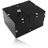 Maijia Mini Nutzlose Box Vollständig zusammengesetzt Lustiges Spielzeug Lass mich allein Maschinenbox, Nutzlos schaltet sich in Box für Geburtstags- und Partygeschenkspielzeug ab (Black-Without words)