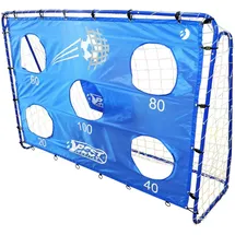 Best Sporting Fußballtor mit Torwand I Fußball Tor 213 cm x 152 cm I Fußballtor Kinder I Hochwertiges Kindertor mit Netz, Torwand & Heringen I Fussball Tor Blau