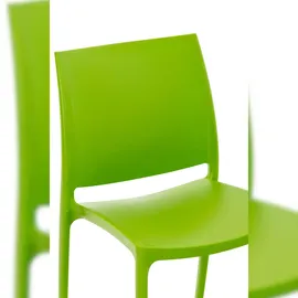 CLP Gartenstuhl Maya 44 x 44 x 81 cm grün 4 St.