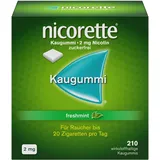 NICORETTE 2 mg freshmint Kaugummi 210 Stück