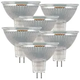 Luminea LED-Glas-Spot 6er-Set 3 W GU5.3 tageslichtweiß