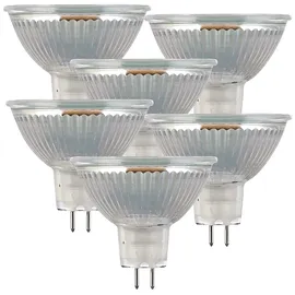 Luminea LED-Glas-Spot 6er-Set 3 W GU5.3 tageslichtweiß
