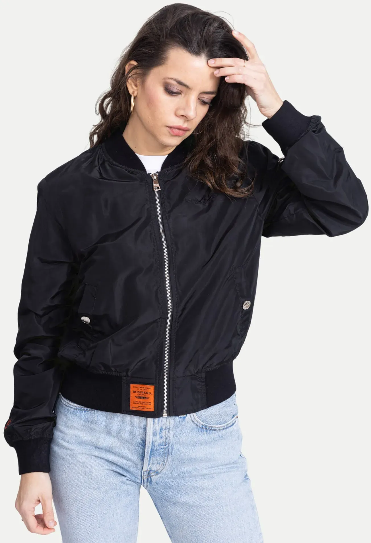 Bomberjacke MA1 Schwarz XL
