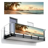 MuchoWow Balkon-Sichtschutz, Samtahorn, Kunststoff, Rechteckig, 300x90 cm, Sonnen- & Sichtschutz, Sichtschutz Garten, Balkon Sichtschutze