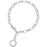 GIORGIO MARTELLO MILANO Charm-Armband mit Schriftzug Silber 925 21 cm