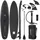 aquaget SUP Board Set 350 x 81 x 15 cm Schwarz
