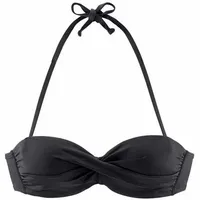 s.Oliver Bandeau-Bikini-Top Damen Schwarz 34 Cup C