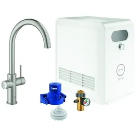 Grohe Blue Professional C-Auslauf Set supersteel 31323DC2