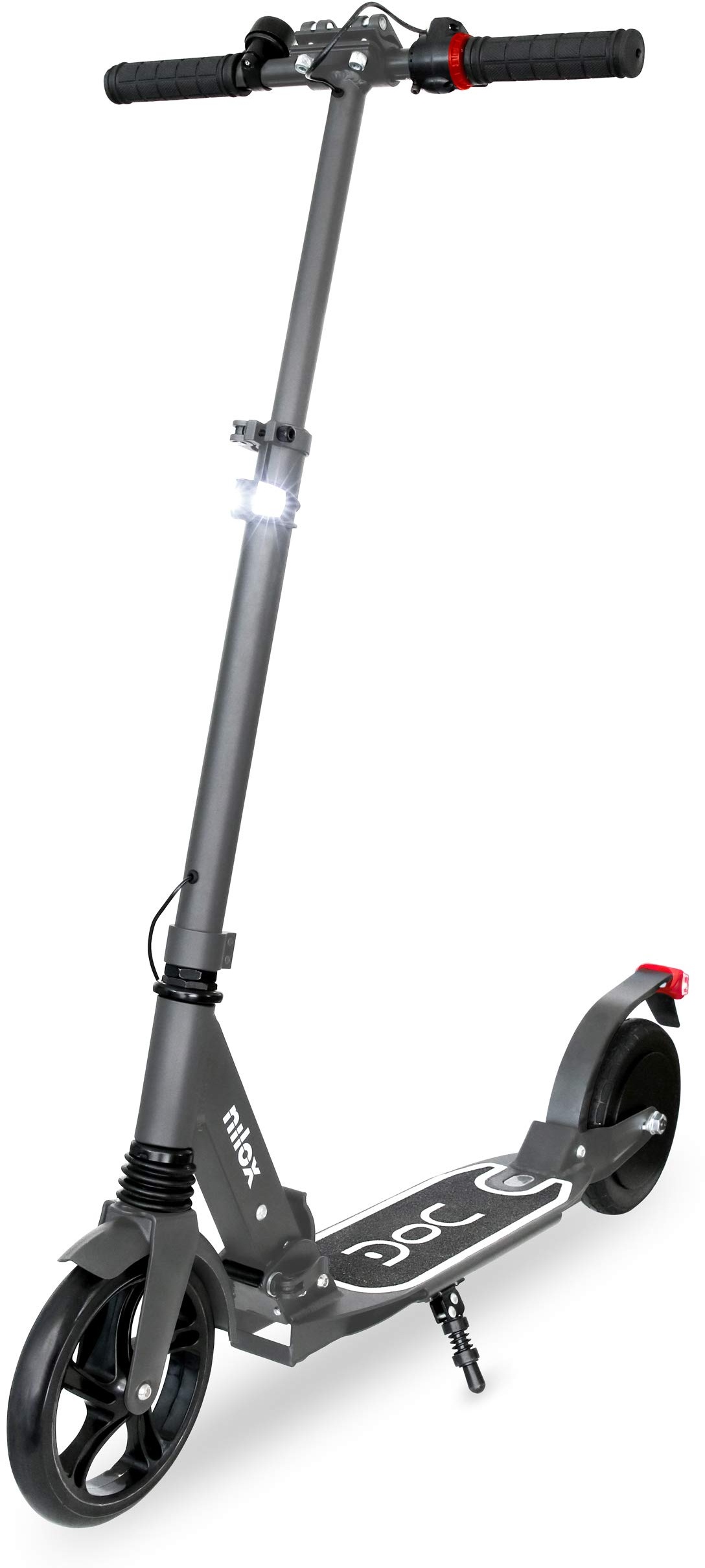 Nilox DOC ECO 3 Electric Scooter Faltbarer Elektroroller, Gewicht 7,9 kg, Geschwindigkeit bis zu 12 km/h, Farbe Grau