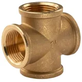 Tradecom Messing Gewinde-Fitting Kreuzstück 1' IG (DN25)