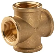 Tradecom Messing Gewinde-Fitting Kreuzstück 1' IG (DN25)