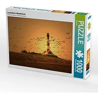 Calvendo Puzzle Leuchtturm Westerhever 1000 Teile Puzzle quer |