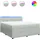 vidaXL Boxspringbett 180 x 200 cm Hellgrau