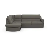 Ecksofa SIT & MORE "Panini L-Form", braun (schlamm), B:243cm H:87cm T:155cm, Sofas, wahlweise mit Vorziehsitz und Bettkasten