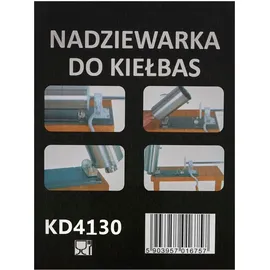 Costway Wurstfüller manuell, Wurstmaschine aus Edelstahl, Wurstfüllmaschine silber, Wurstpresse mit Tischklemme, Wurstspritze inkl. Füllrohre