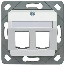 KERPEN DATACOM MegaLineNet Dose 2f. RAL9010, leer LKD9A4601080000