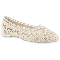 VAN HILL Damen Klassische Ballerinas in Beige