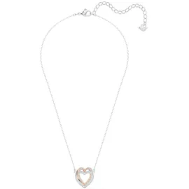 Swarovski Hyperbola Halskette Herz Weiß / Metallmix
