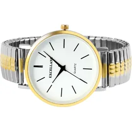 Excellanc Damenuhr Edelstahl Armbanduhr bicolor Analog Quartzwerk Excellanc 1700036-003