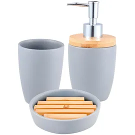 BENETTON Badaccessoire-Set Grau