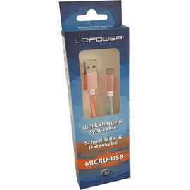 LC-POWER USB-A auf Micro-USB 1 m Mehrfarbig