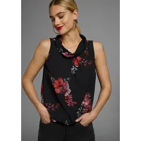 LAURA SCOTT Blusentop mit verschiedenen Designs Gr. 46, schwarz-rot,