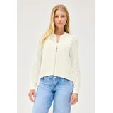 street one studio Cardigan mit Strick-Struktur Weiß 38