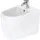 Duravit Collection One Standbidet, 1 Hahnloch, Überlauf, Hahnlochbank, weiß mit HygieneGlaze