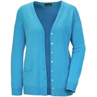 GOLDNER Uni Merino-Cardigan Langarm Blau 24