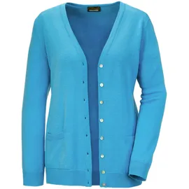 GOLDNER Uni Merino-Cardigan Langarm Blau 24